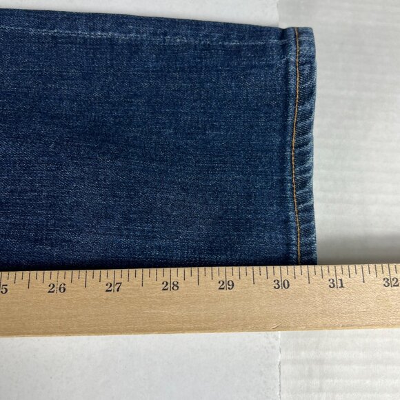 AG Adriano Goldschmid Jean Womens 33x30 Stevie Slim Straight Blue Denim Tag 31 R - Picture 12 of 16